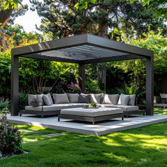 Trex® Outdoor Pergola Kit – Modern Aluminum Finish