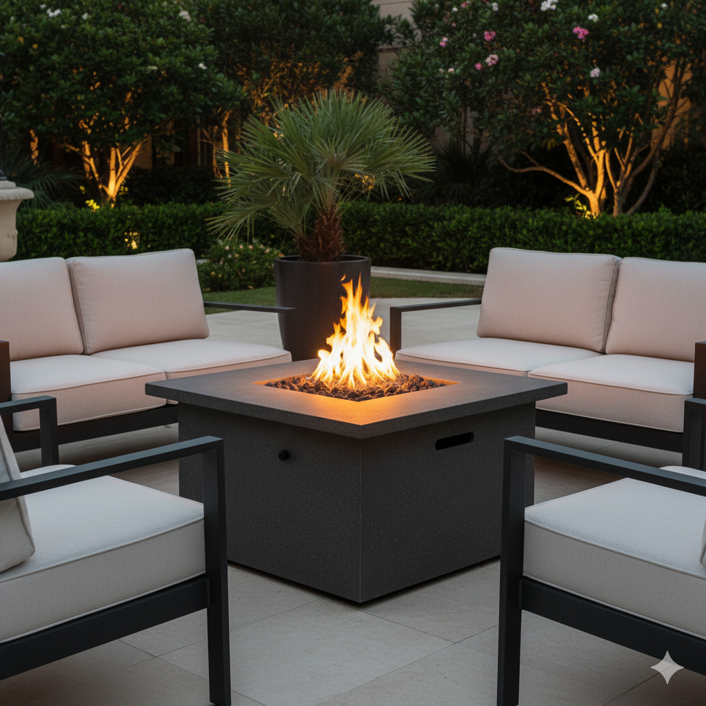 Elementi Manhattan Fire Pit Table